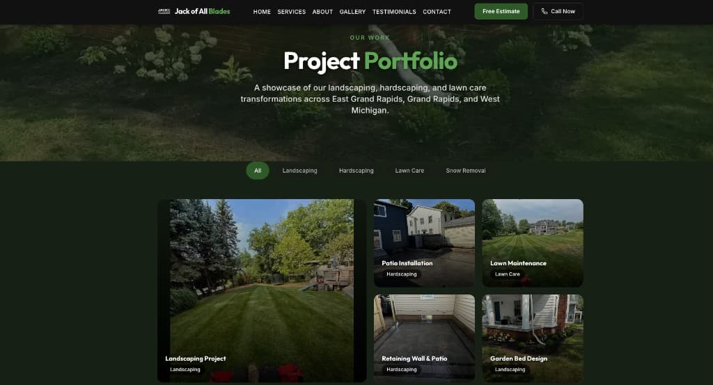 Jack of All Blades Landscaping detail